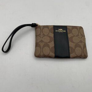 Coach Corner Zip Wristlet